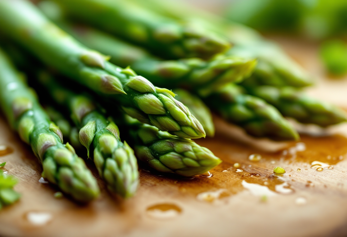 Parte finale degli asparagi pronta per essere riutilizzata