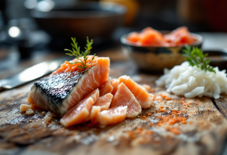 Surimi, il granchio finto utilizzato in ricette culinarie