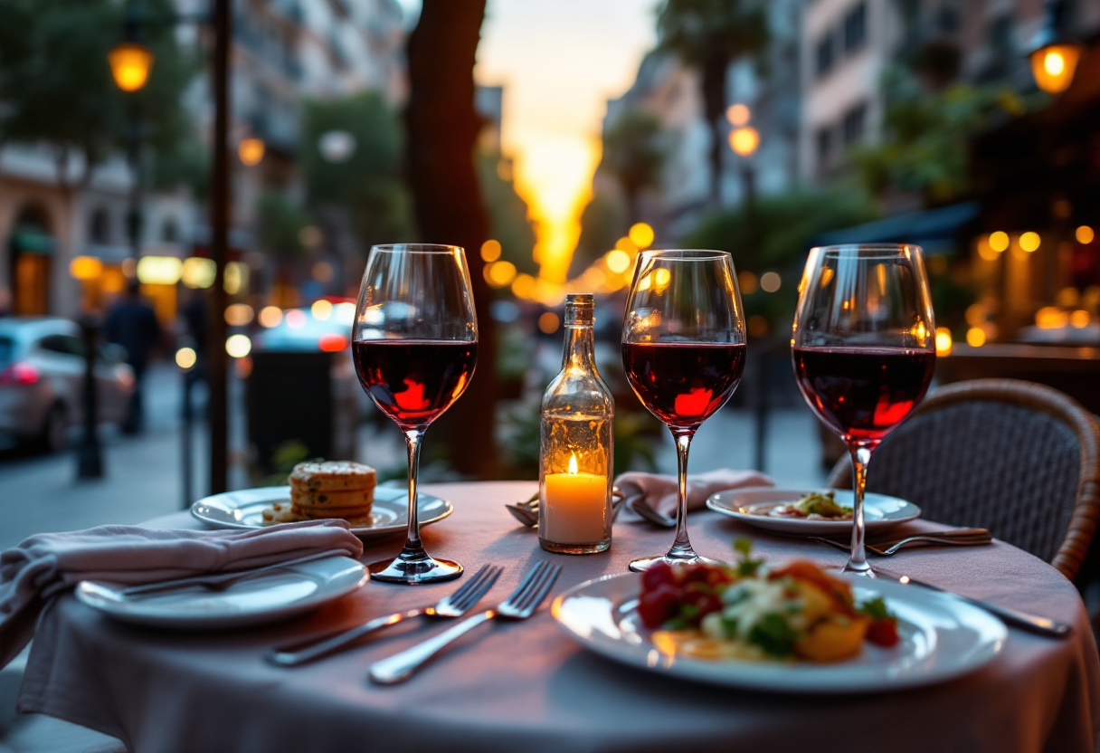 Vino pregiato di Mendoza e Buenos Aires in un calice