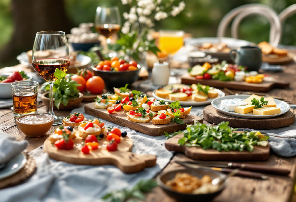 Antipasti freddi colorati e freschi per la primavera