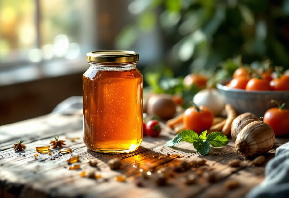 Immagine di ricette deliziose con miele