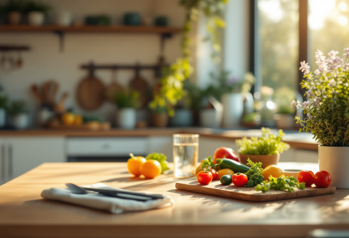 Donne mature che seguono una dieta sana e bilanciata