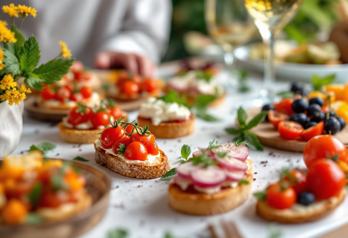 Antipasti colorati e facili da preparare per feste