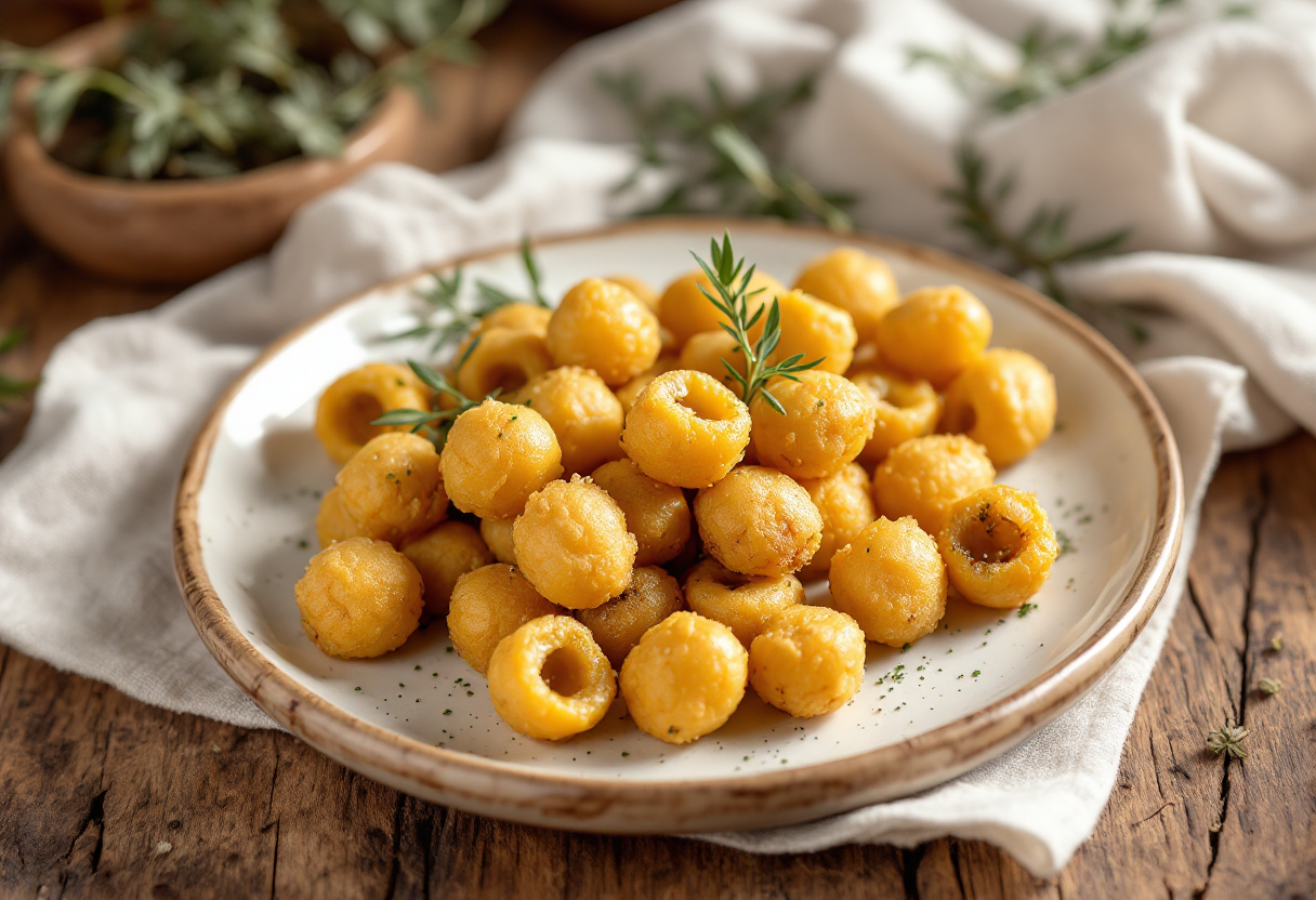 Olive ascolane farcite pronte per essere fritte