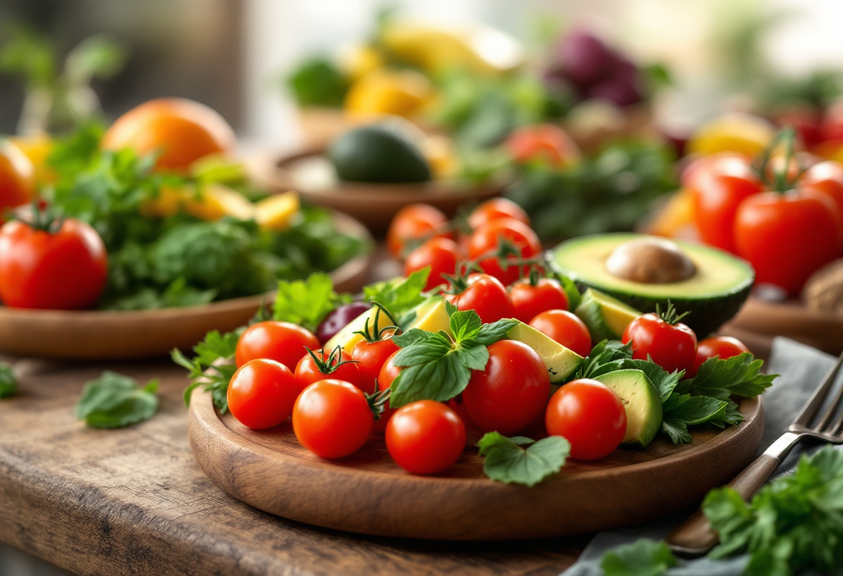 Immagine che illustra i benefici di una dieta vegetale
