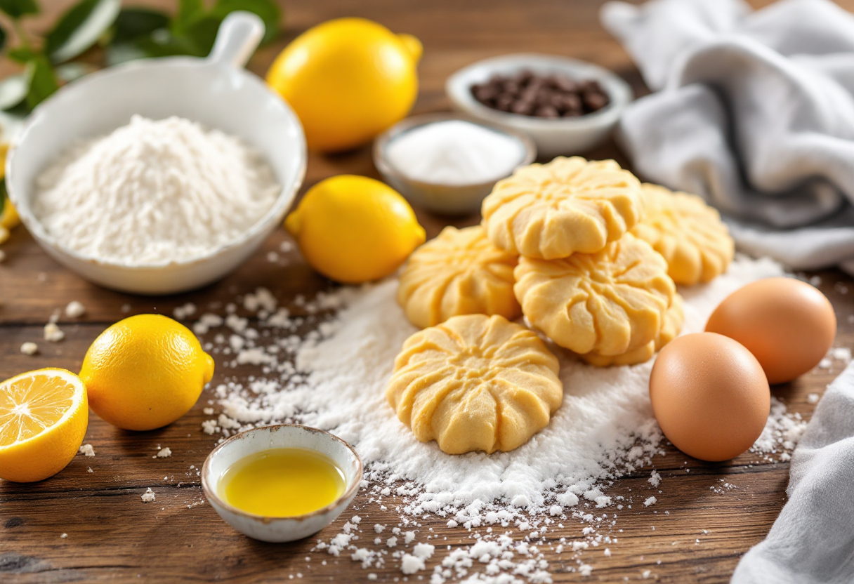 Biscottini al profumo di limone preparati con il bimby