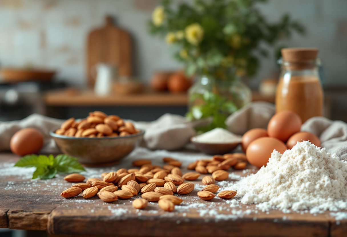 Cantucci croccanti preparati dalla chef Tina Aigbovo Pinzi