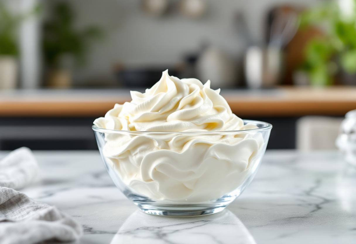 Chantilly e crema pasticcera in un dessert delizioso