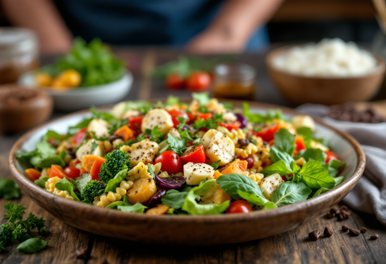 Immagine di piatti senza glutine con ingredienti freschi