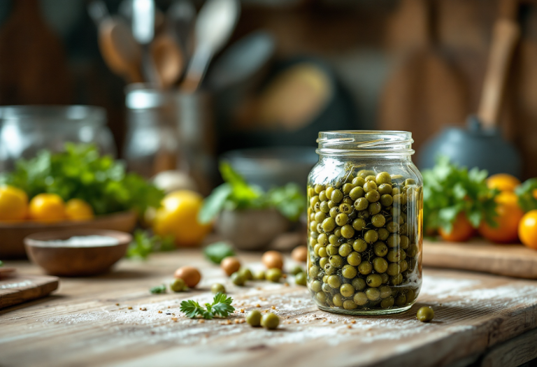 Fave sott'olio pronte per la conservazione primaverile