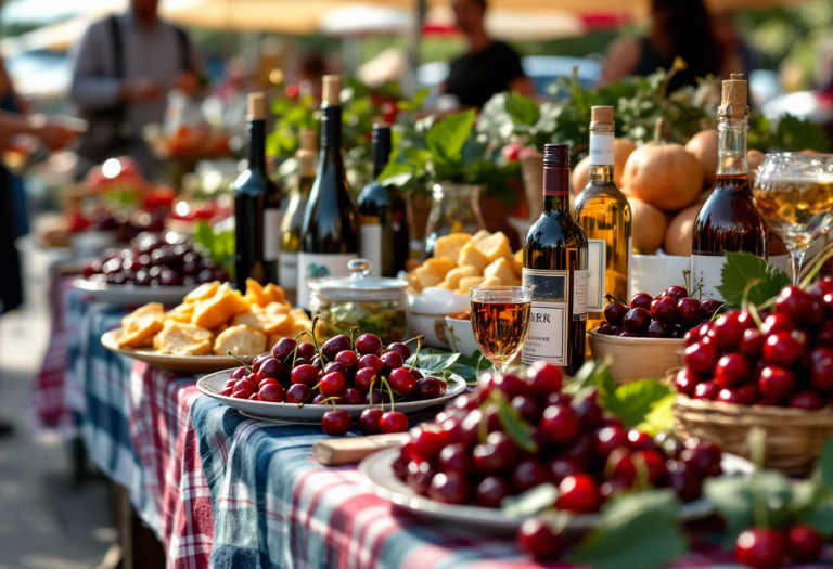 Festa delle Ciliegie a Marostica con ciliegie fresche
