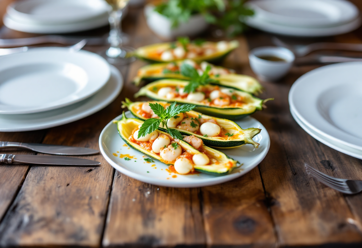 Fiori di zucca ripieni con ingredienti freschi e gustosi