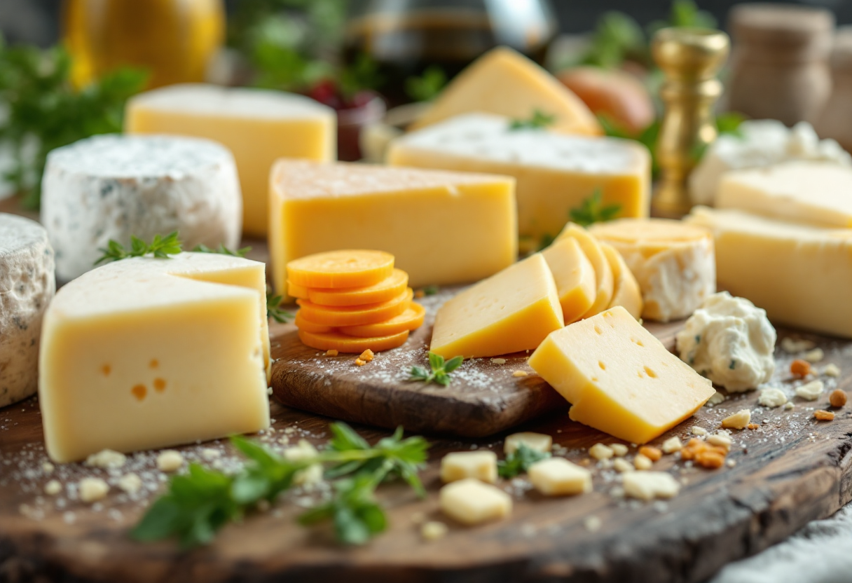 Varietà di formaggi italiani tipici e innovativi