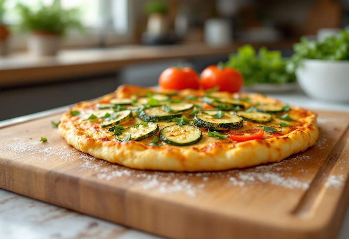 Frittata di zucchine e cipolline preparata con Bimby