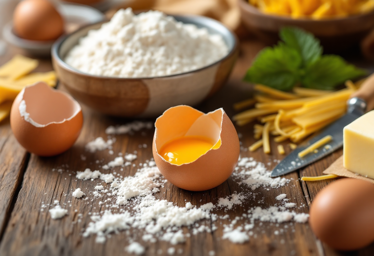 Varietà di pasta frolla, sfoglia e brisée in cucina