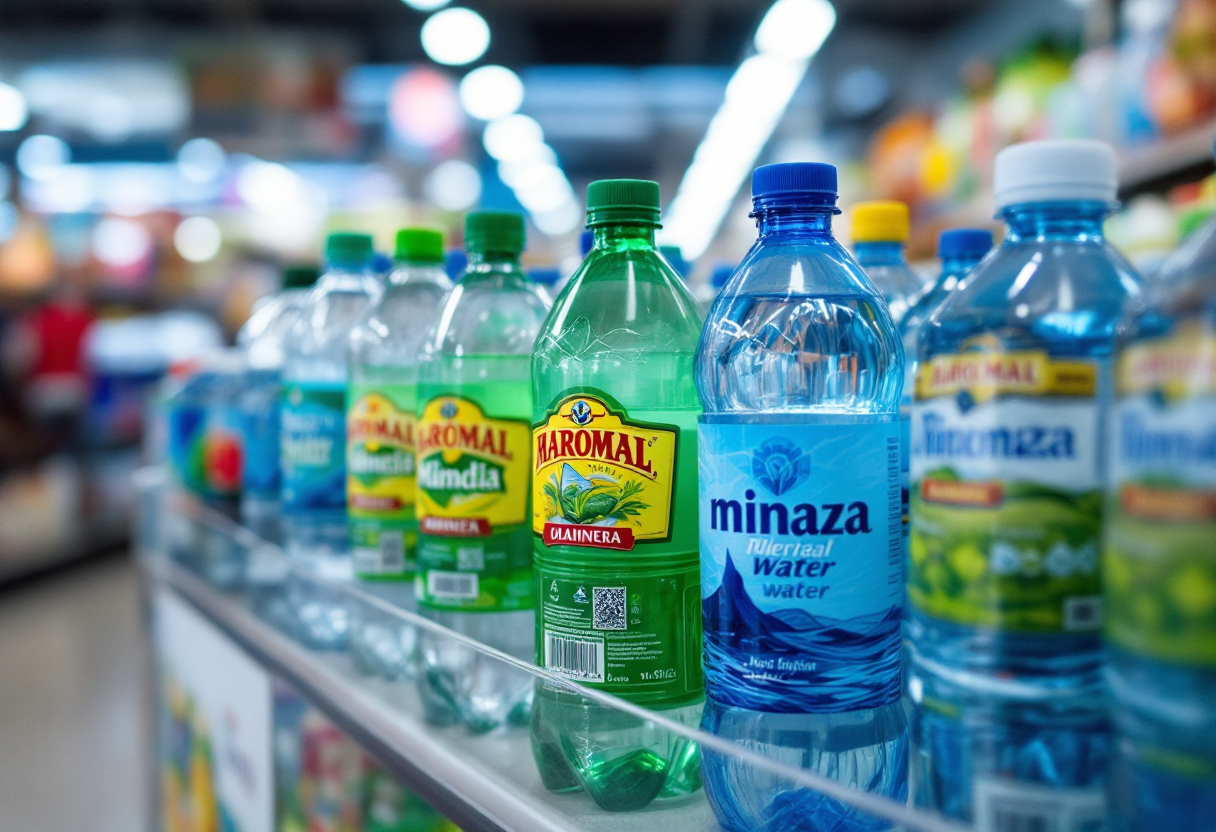 Scelta consapevole dell'acqua in bottiglia