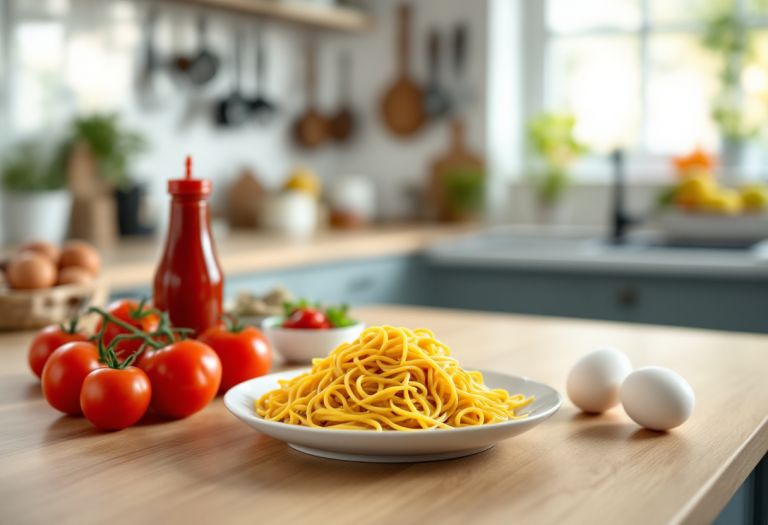 Heidi Klum presenta la sua ricetta di spaghetti discutibile