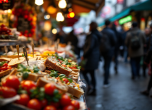 Tramezzini gourmet serviti in un bar di Milano