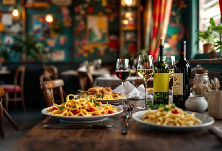 Max Giusti al ristorante La Pisanella con piatti gourmet