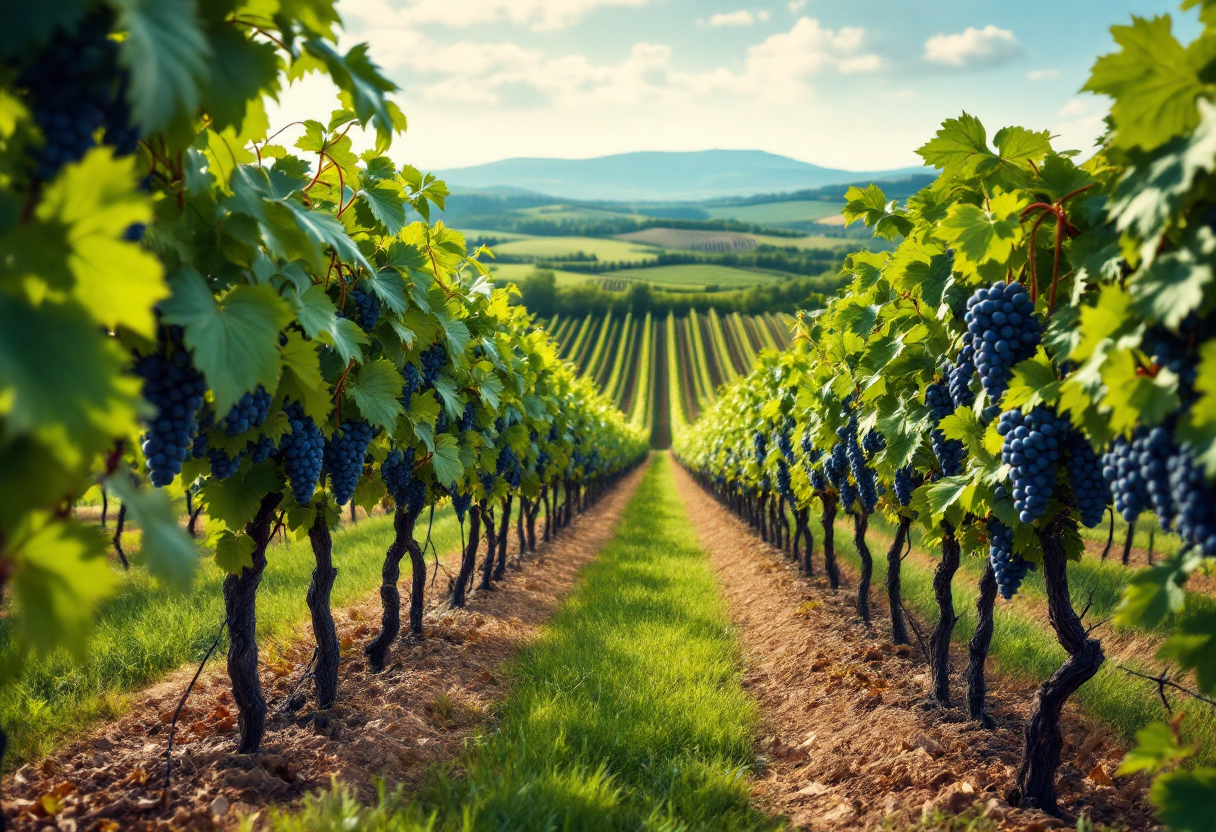 Immagine di piccole aziende vinicole in sfida ai dazi