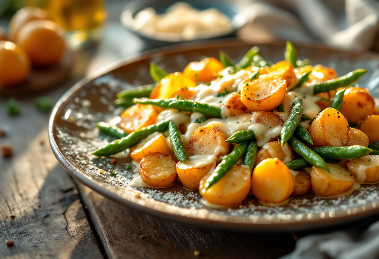 Taròz, piatto tipico valtellinese a base di patate e fagioli