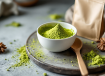 Tiramisù al tè matcha con strati di crema verde