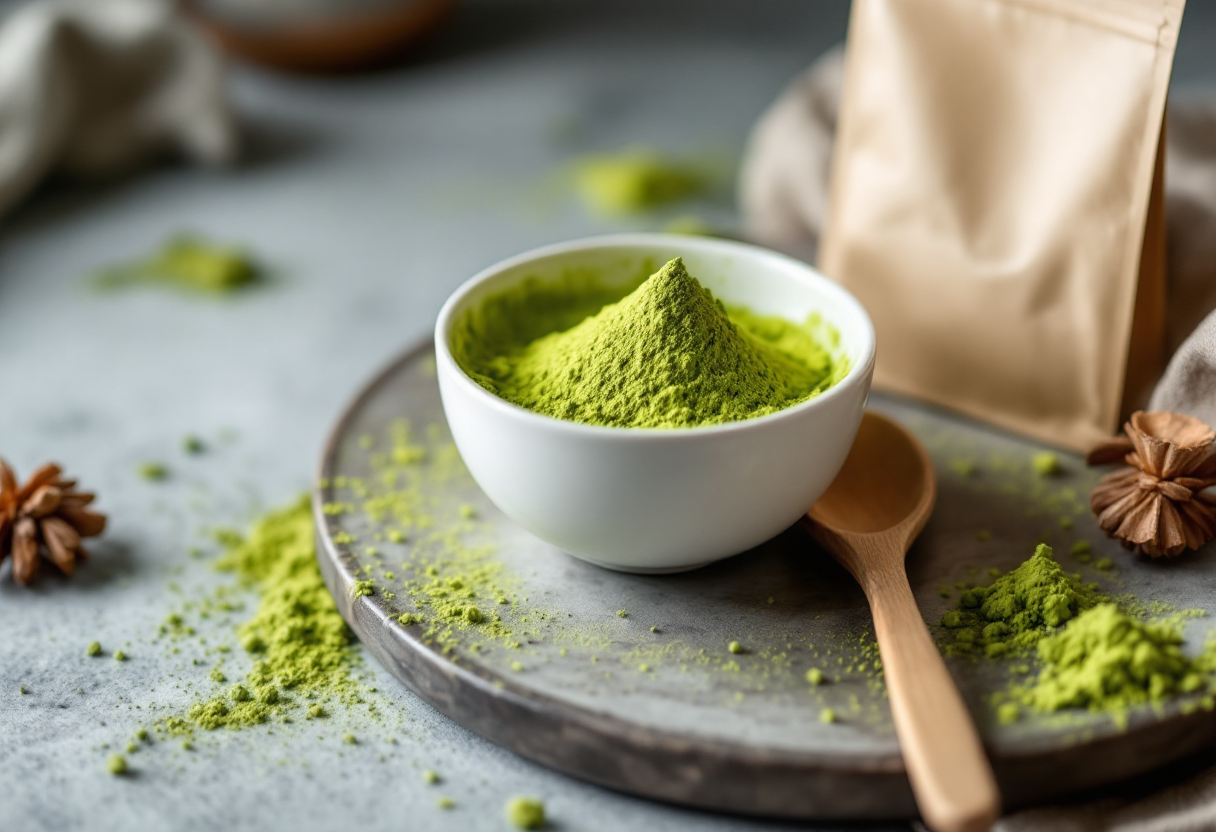 Tiramisù al tè matcha con strati di crema verde