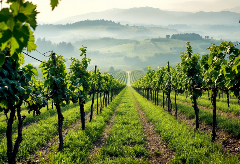 Vigneti autoctoni del Trentino con uva matura