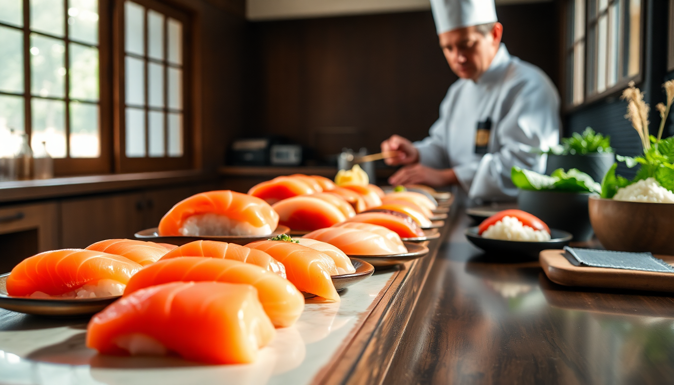 la sorprendente evoluzione del salmone nel sushi giapponese raccontata nel tempo 1750077474