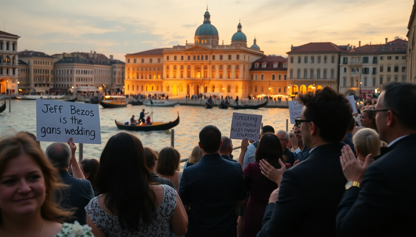 le polemiche e le curiosita sul matrimonio di jeff bezos a venezia 1750336582