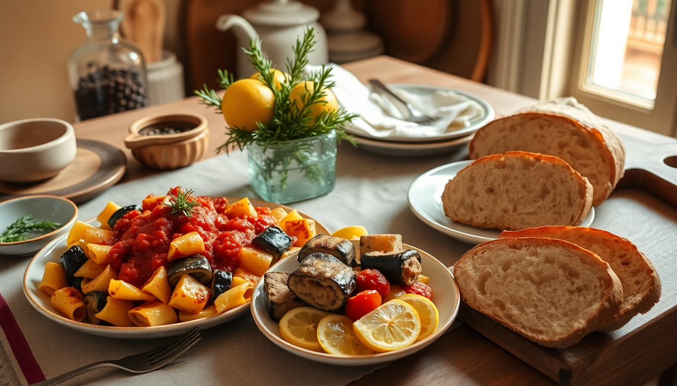 maccheroncini con involtini alla norma un viaggio nei sapori della tradizione mediterranea 1750092086