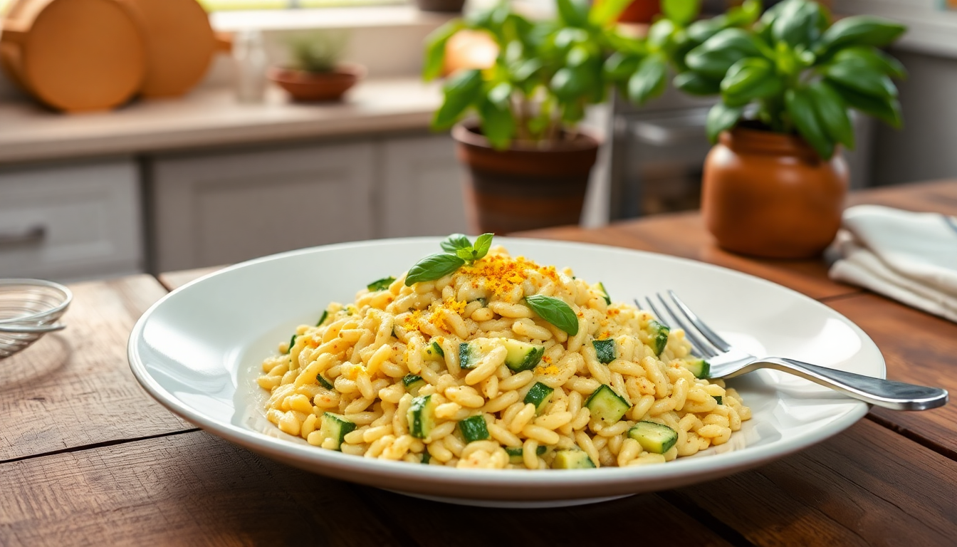 orzotto alle zucchine limone e basilico un piatto fresco e originale 1748920254