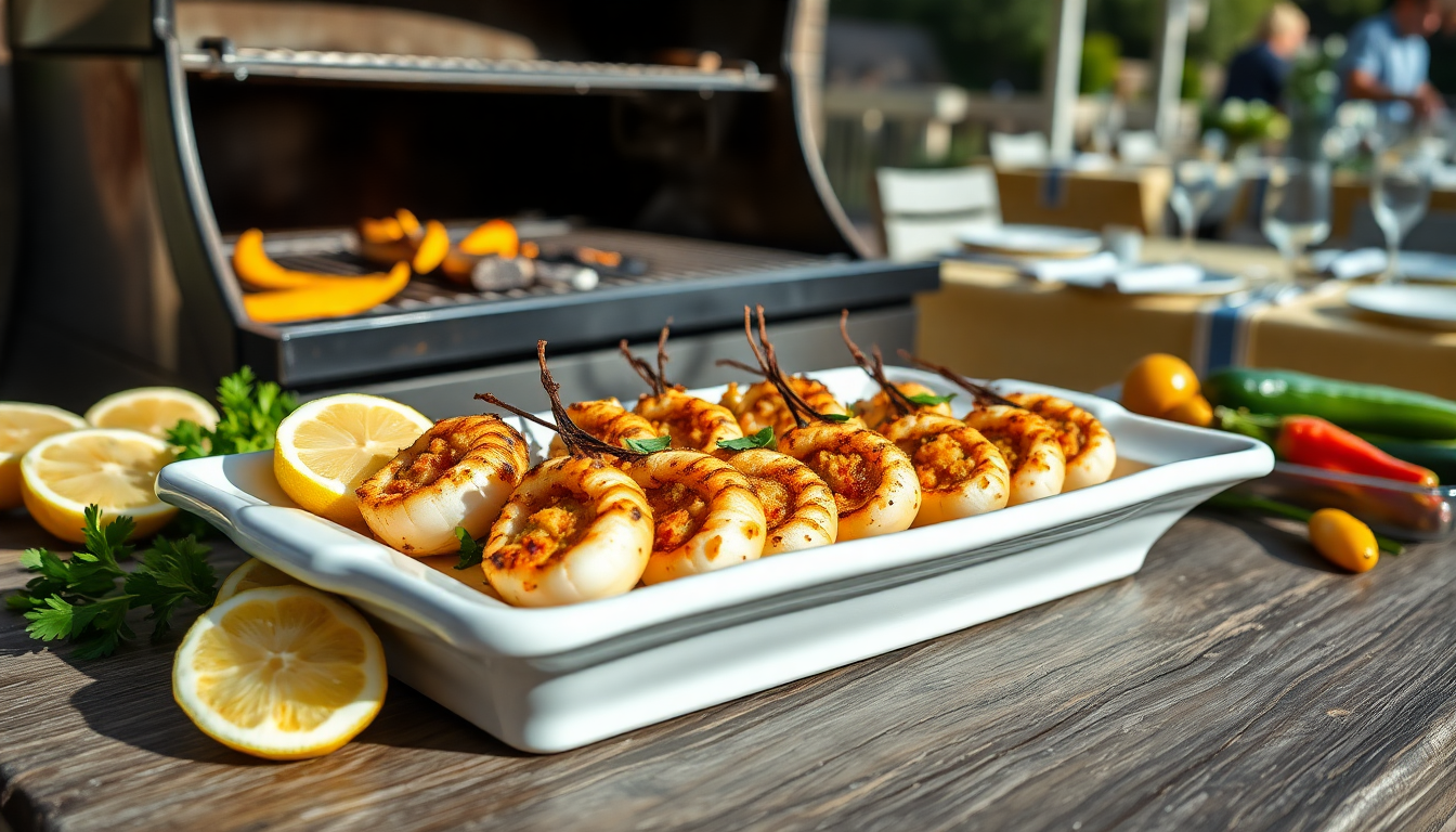 ricetta irresistibile dei calamari farciti al barbecue per lestate 1750174829