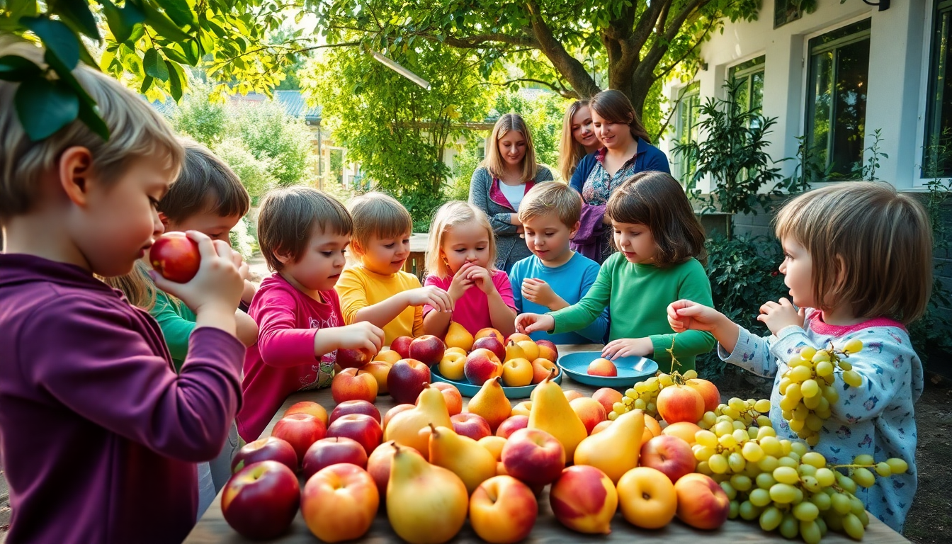 scopri come i bambini imparano a mangiare sano con la frutta locale 1750252113