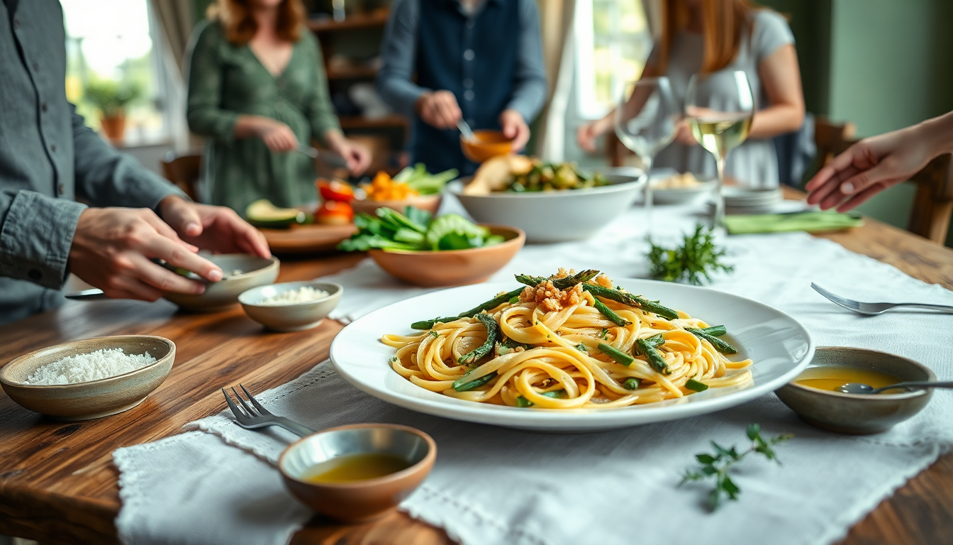 scopri come preparare dei deliziosi paccheri con asparagi e zucchine novelle 1749944388
