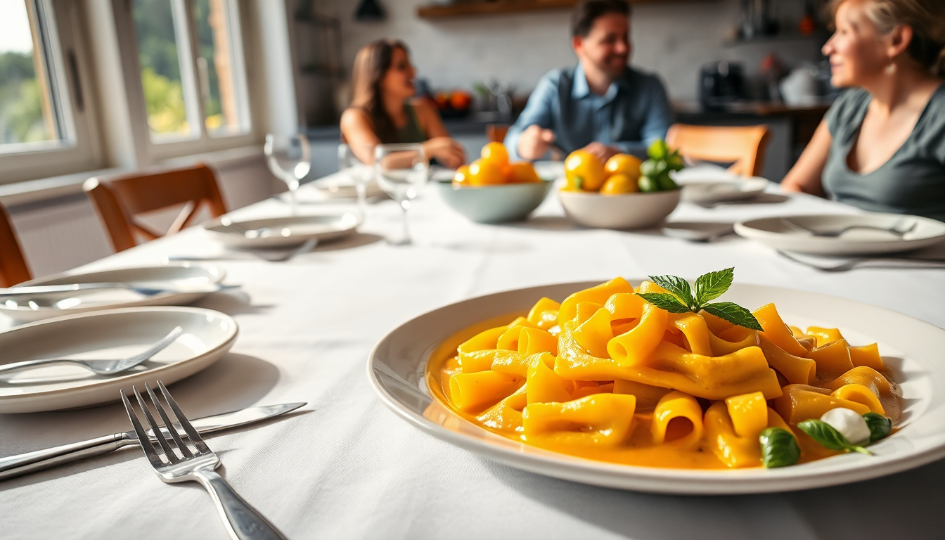 scopri come preparare mezzelune in salsa di peperone giallo per stupire i tuoi ospiti 1749709852