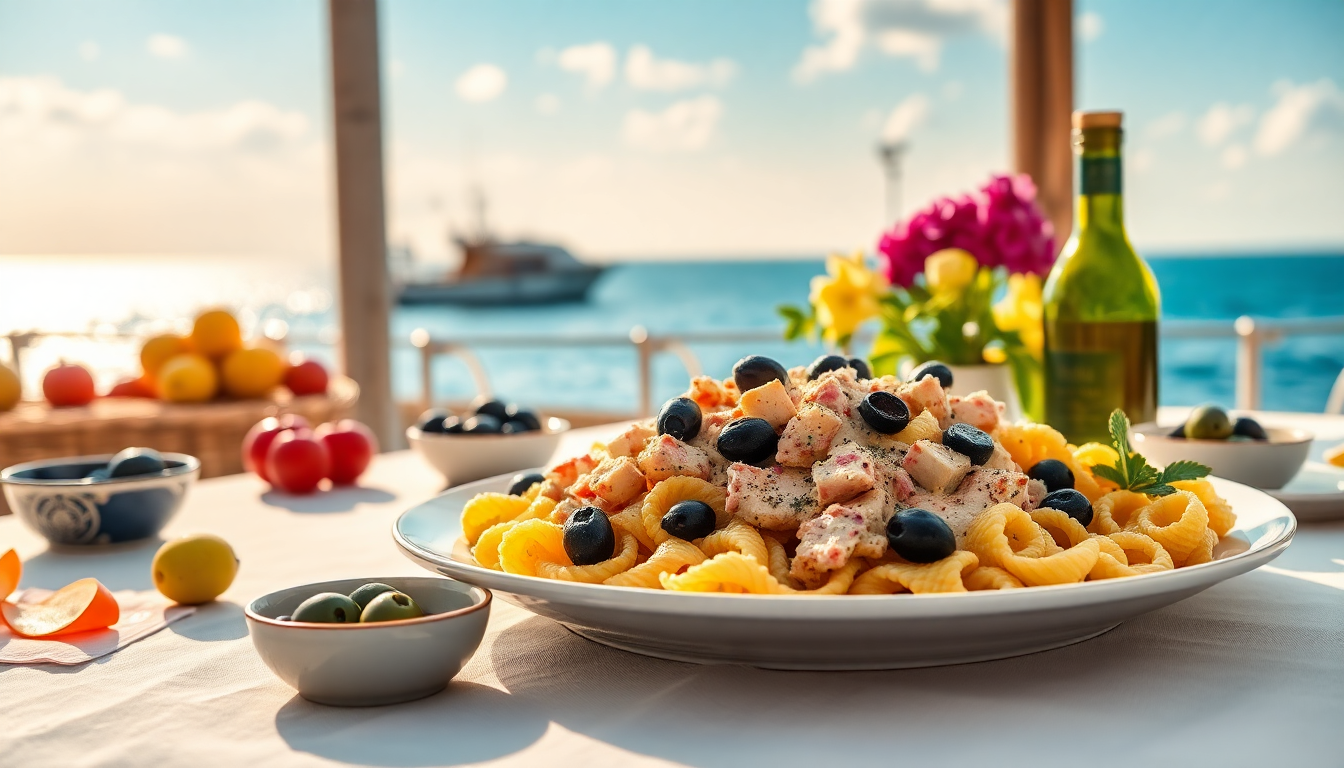 scopri come preparare orecchiette con crema di tonno e olive per unestate indimenticabile 1750103105