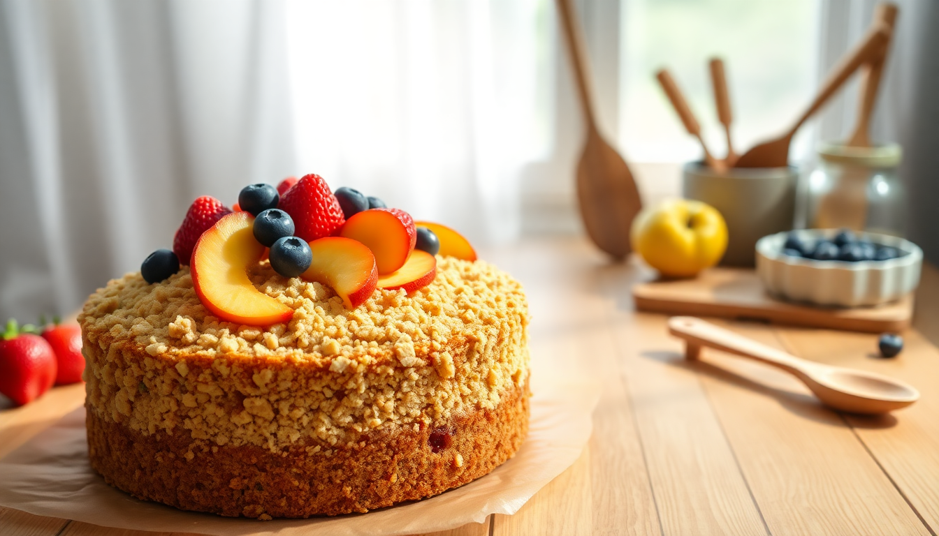 scopri come preparare una deliziosa crumb cake estiva con frutti freschi 1749860251