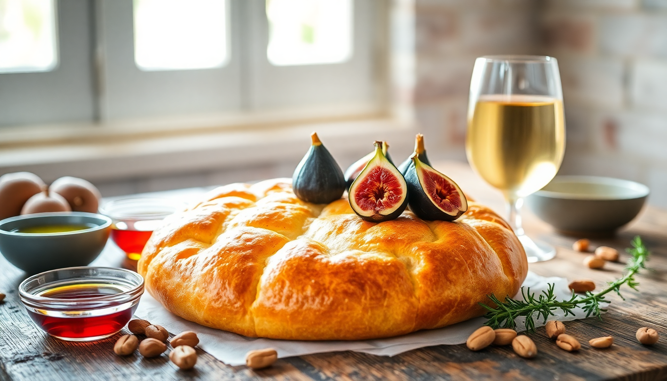 scopri come preparare una deliziosa focaccia con fichi e prosciutto per il tuo brunch 1749977368