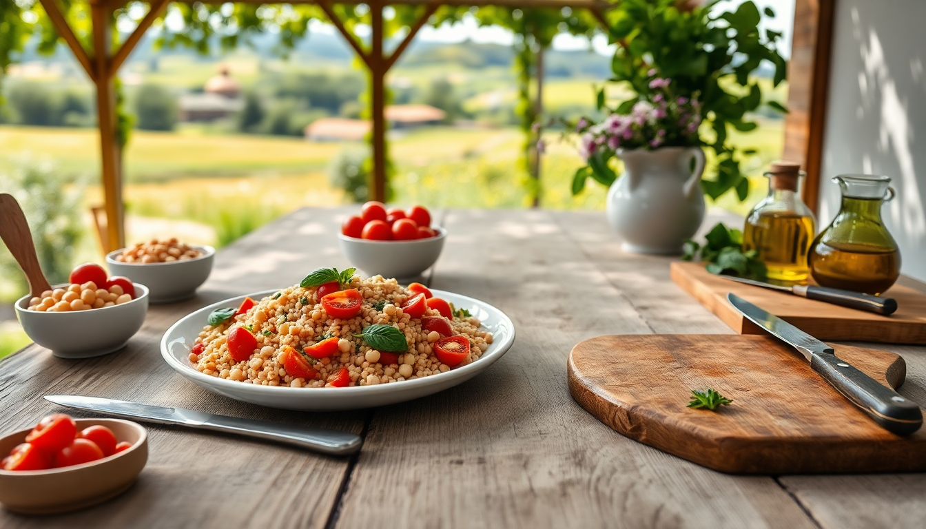 scopri come preparare uninsalata di farro fresca e nutriente 1750753688