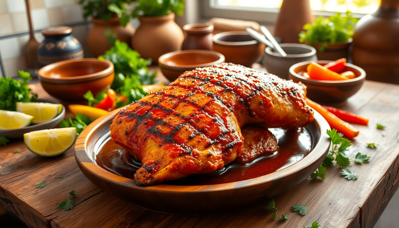 scopri la ricetta del pollo alla griglia in salsa adobo facile e gustosa 1750550674