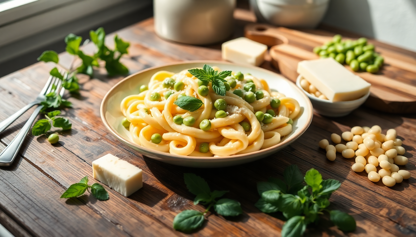 scopri la ricetta sorprendente dei fusilloni con crema di pecorino e fave 1750405829