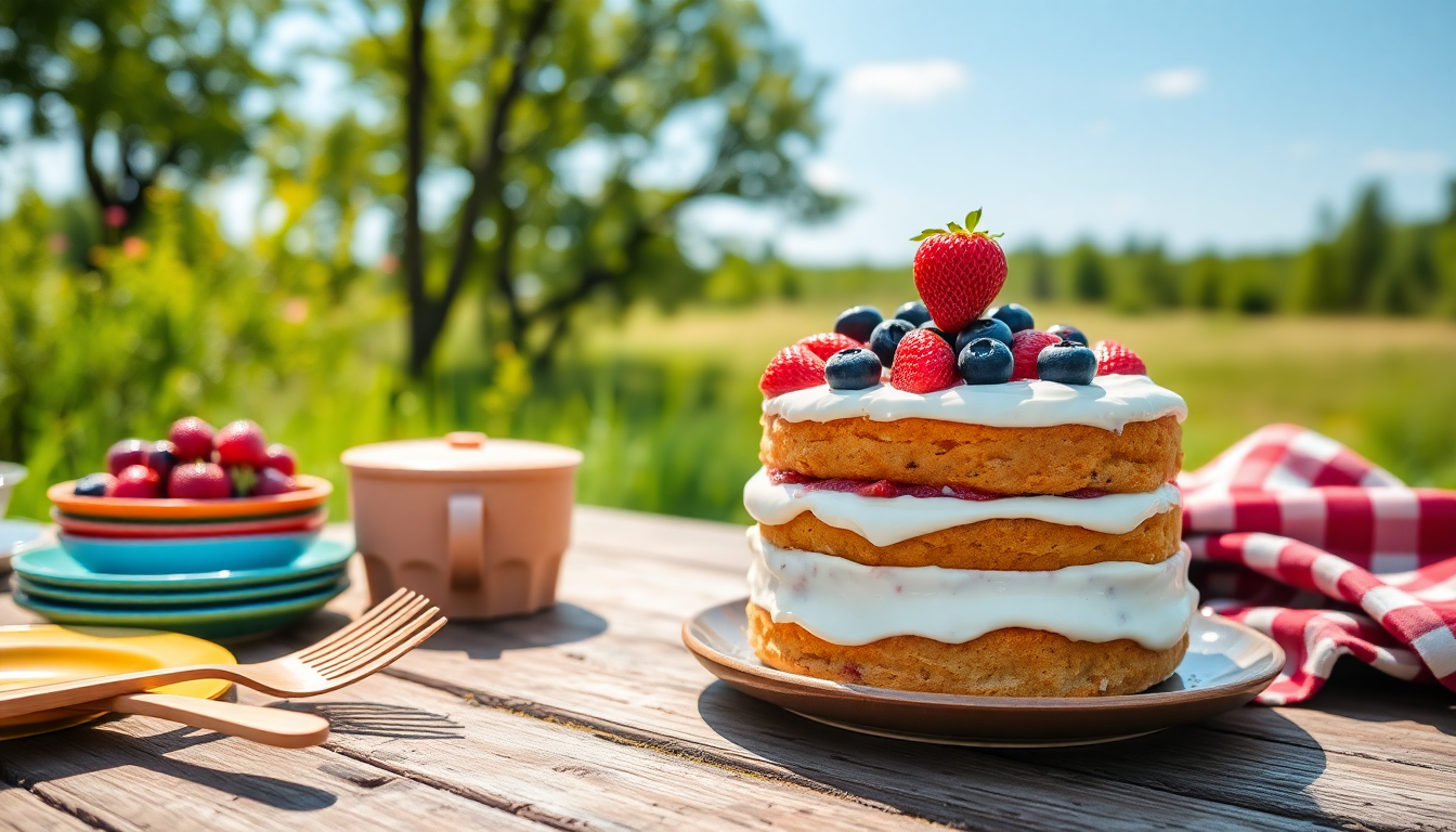 torta poke alla fragola il dolce ideale per picnic e bbq 1751143710