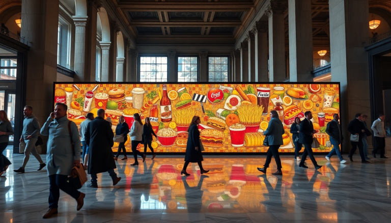 un mosaico che celebra la cultura romana e il cibo moderno 1749636216