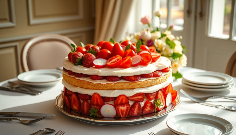 una torta sorprendente con fragole e ravanelli per occasioni speciali 1751176720