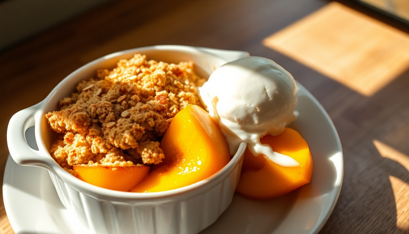 crumble di pesche la ricetta semplice e irresistibile 1751403152