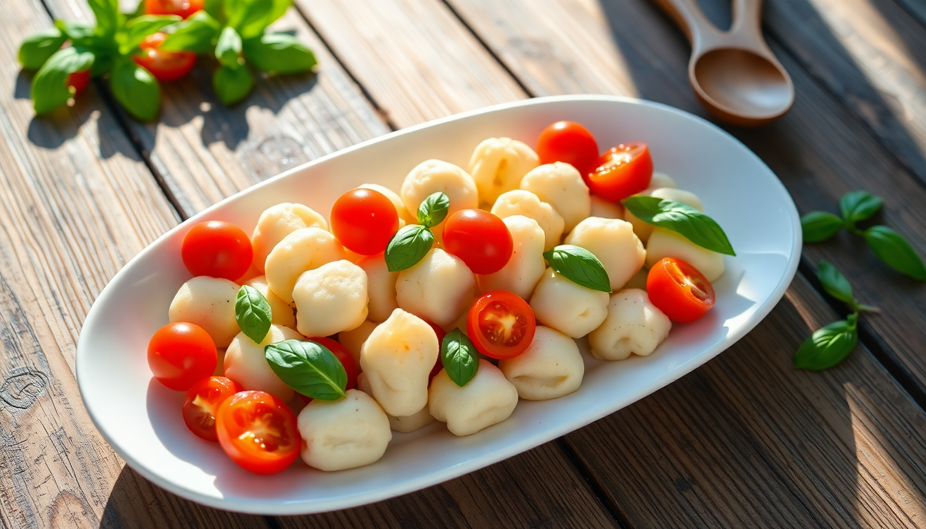 gnocchi freddi con pomodorini e basilico la ricetta perfetta per lestate 1751627240