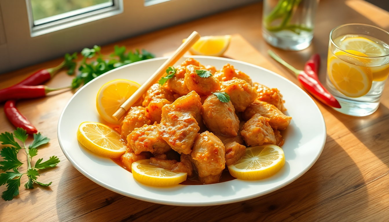 ricetta irresistibile del pollo al limone e citronella 1752374908
