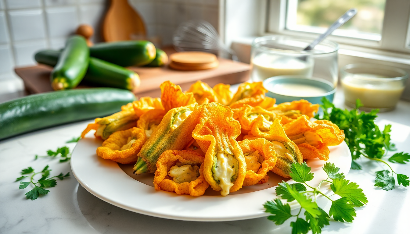 scopri come preparare i fiori di zucca fritti come un vero chef 1752740264
