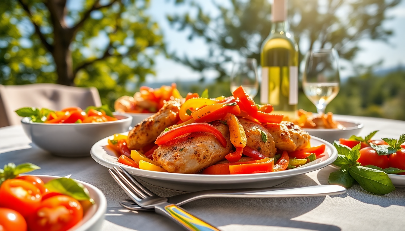 scopri come preparare un delizioso pollo con peperoni per lestate 1751487609